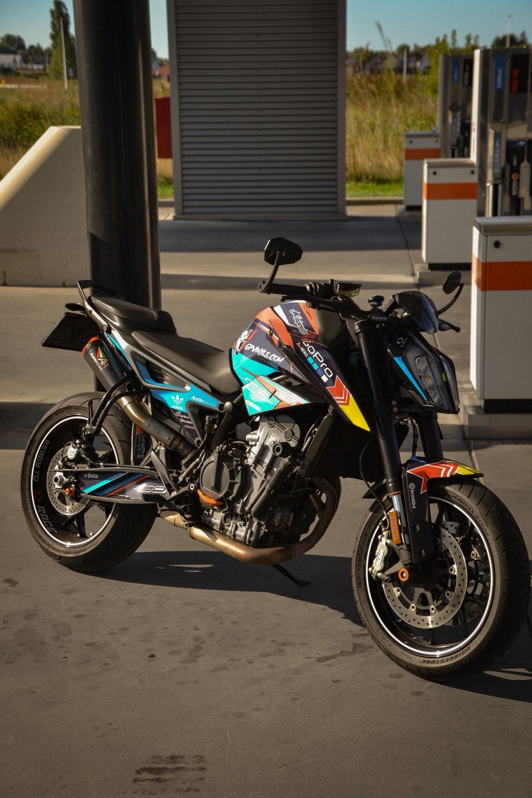 KTM Duke 790/890 Kappenset Red Bull, Motoren, Ophalen, Gebruikt
