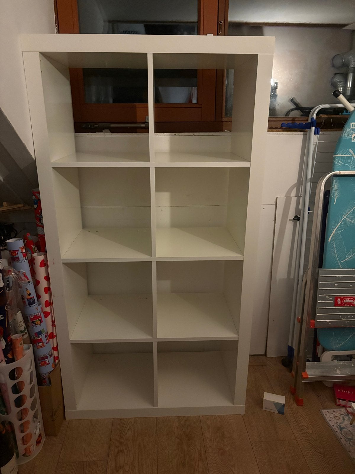 Witte IKEA expedit  kast met 8 vakken, Huis en Inrichting, Ophalen, Met plank(en), Gebruikt, 50 tot 100 cm