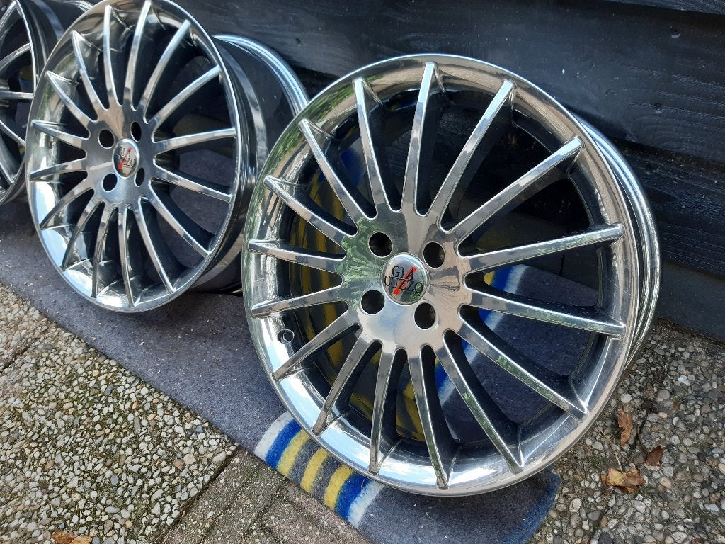 18" INCH - SET LM VELGEN - VOLLEDIG CHROOM - NIEUW - 4 x 100, Ophalen, 18 inch, Velg(en), Nieuw