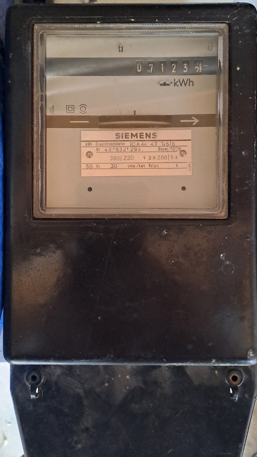 kwh stroommeter 3 fase tussenmeter, Ophalen of Verzenden, Gebruikt, Elektriciteit