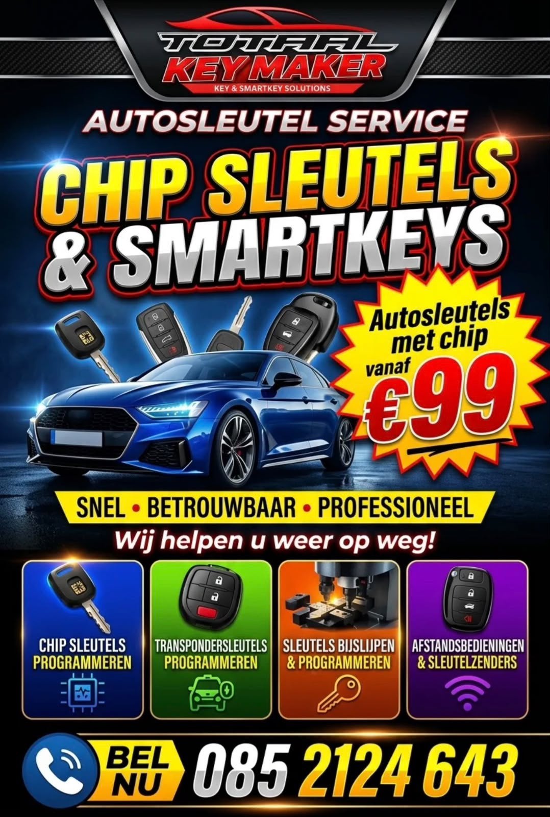 Smartkey of sleutel nodig? Wij hebben veel op voorraad, Auto-onderdelen, Ophalen of Verzenden, Nieuw, Skoda