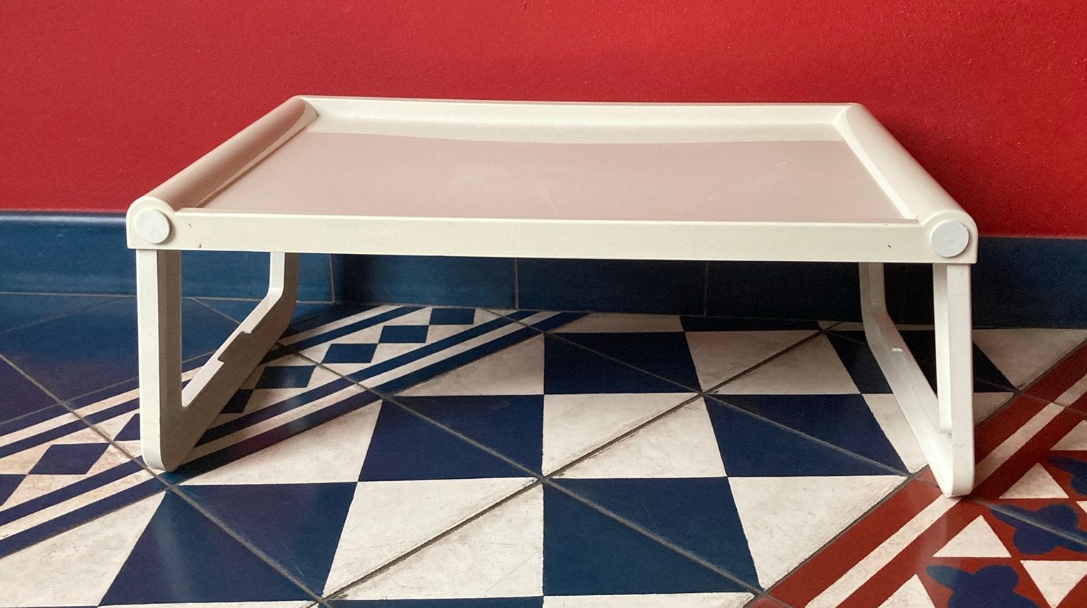 Bed- tafel Vassoio letto  Fratelli Guzzini wit, Antiek en Kunst, Ophalen of Verzenden