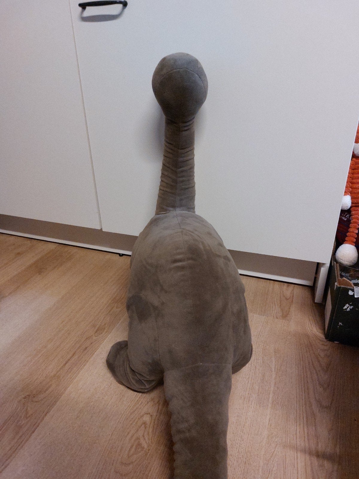 IKEA dinosaurus knuffel grote versie brontosaurus, Ophalen of Verzenden