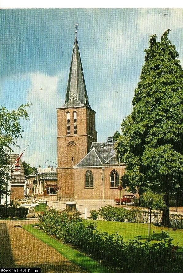 Ansichtkaart 	Lunteren	NH Kerk, Verzamelen, Verzenden, 1960 tot 1980, Gelopen, Gelderland