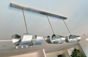 Hanglamp Bento met 3 lichtpunten - Modern design, Huis en Inrichting, Lampen | Hanglampen, Ophalen of Verzenden, Zo goed als nieuw