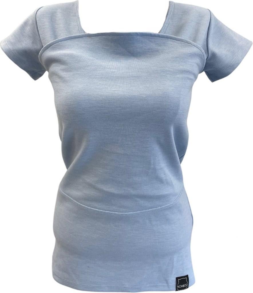 Womboo Buidelshirt - Vrouw - Maat L - Lichtblauw, Nieuw, Rug, Draagzak, Ophalen