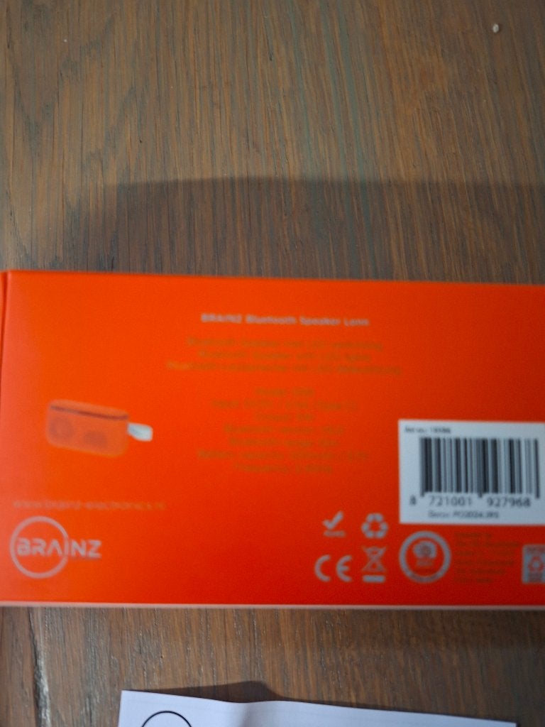 Brainz bluetooth peaker lenn, Overige merken, Bluetooth, Overige typen, Nieuw