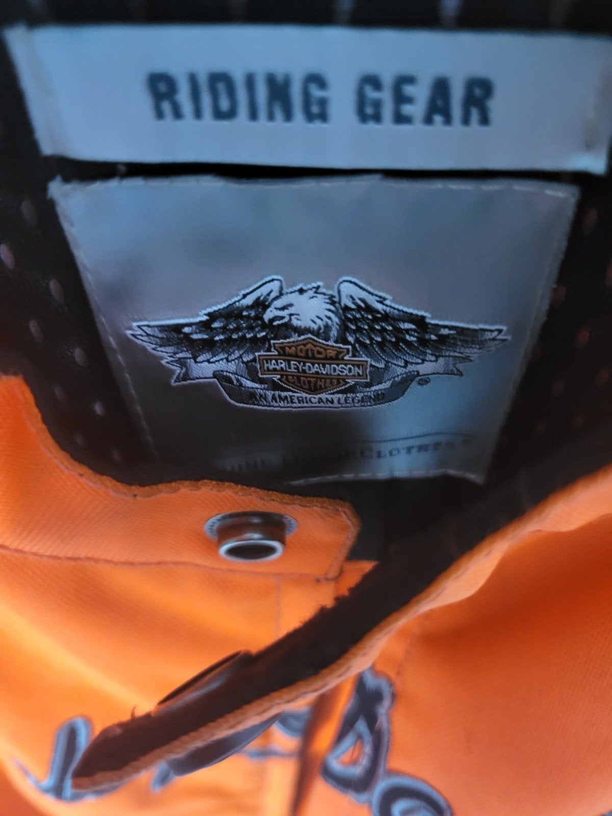 Harley-Davidson Oranje Motorvest - Zo goed als nieuw, Ophalen of Verzenden, Zo goed als nieuw