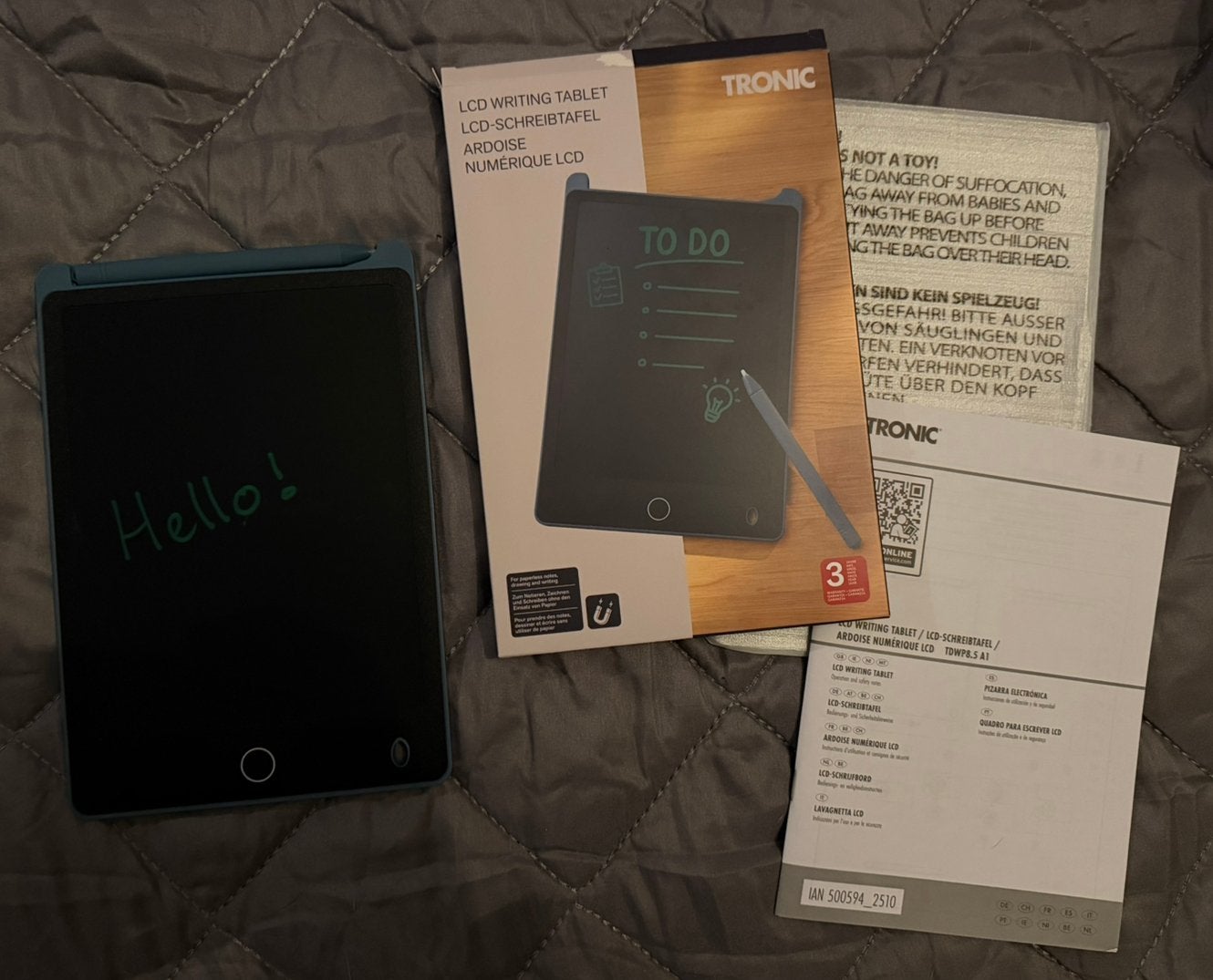 TRONIC LCD-Schrijftablet (8,5 Inch) Met Styluspen, Ophalen of Verzenden, Nieuw