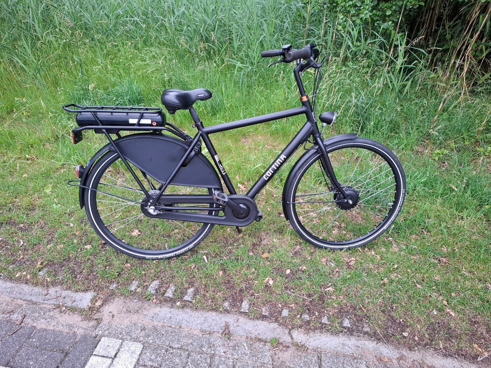 Cortina E-U1 elektrische fiets met 3 versnellingen maat 53cm, Gebruikt, Ophalen of Verzenden, Cortina, 55 tot 59 cm
