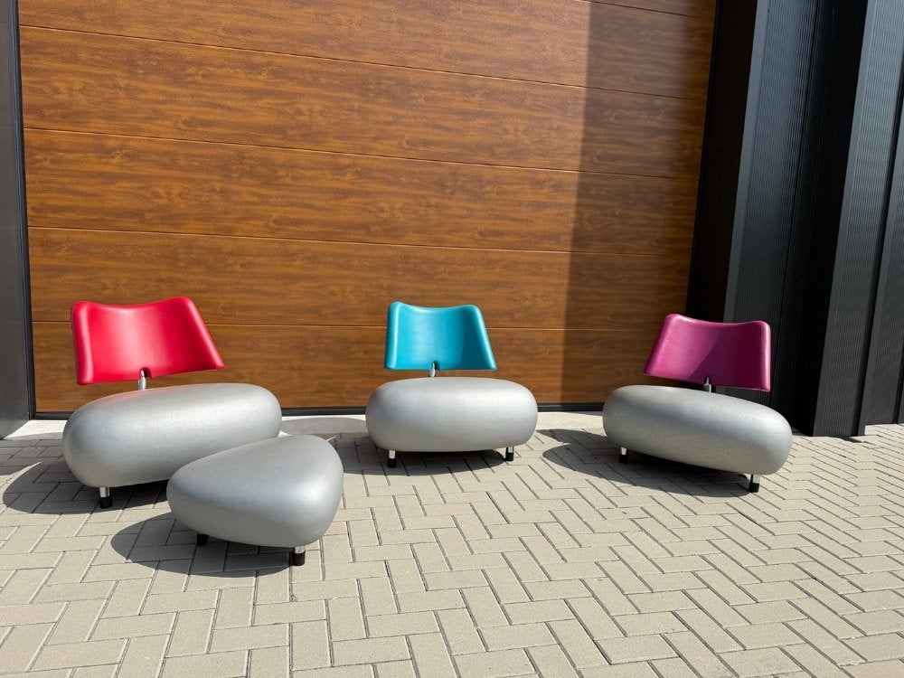 3 Leolux Pallone fauteuil buiten outdoor design stoel, Kunststof, Leolux, Info@leolux.nl, 75 tot 100 cm