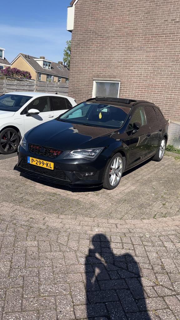 Seat Leon 2.0 TDI 184PK Dsg-7 2014 Zwart, 4 cilinders, Leon, Zwart, Stationwagon