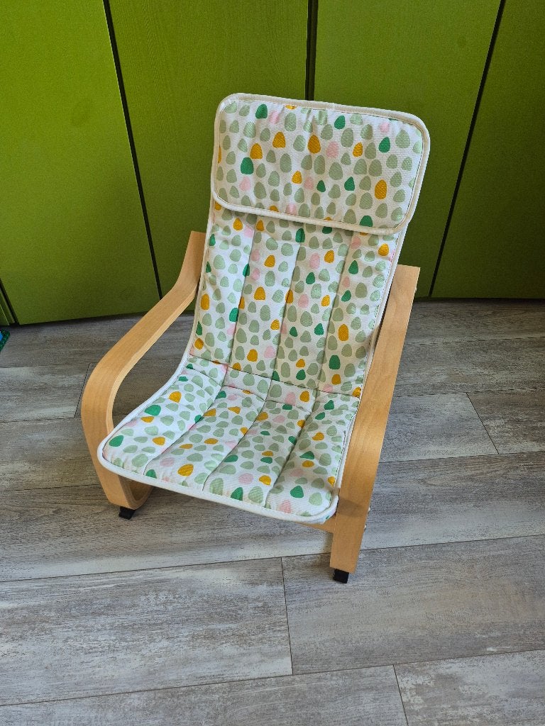 Kinderfauteuil, Ophalen, Zo goed als nieuw, Hout, Minder dan 50 cm