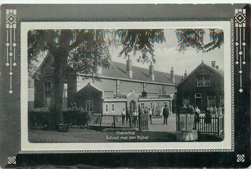 701-357-035 Overschie School met den Bijbel, Verzenden, Voor 1920, Zuid-Holland