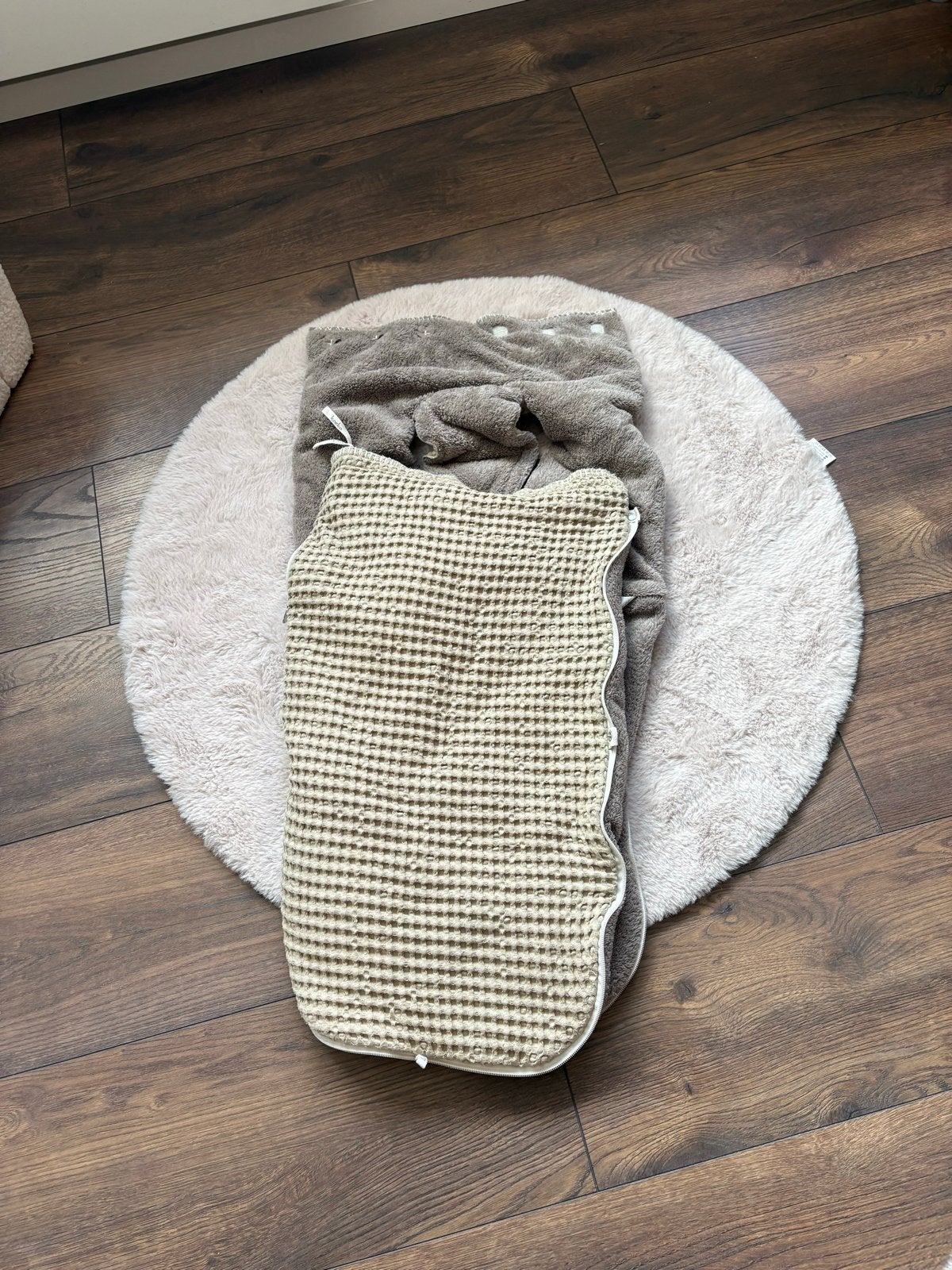 Koeka Wrapper deken/voetenzak - wafelstof/fleece, Wasbaar, Koeka, Ophalen of Verzenden, Zo goed als nieuw