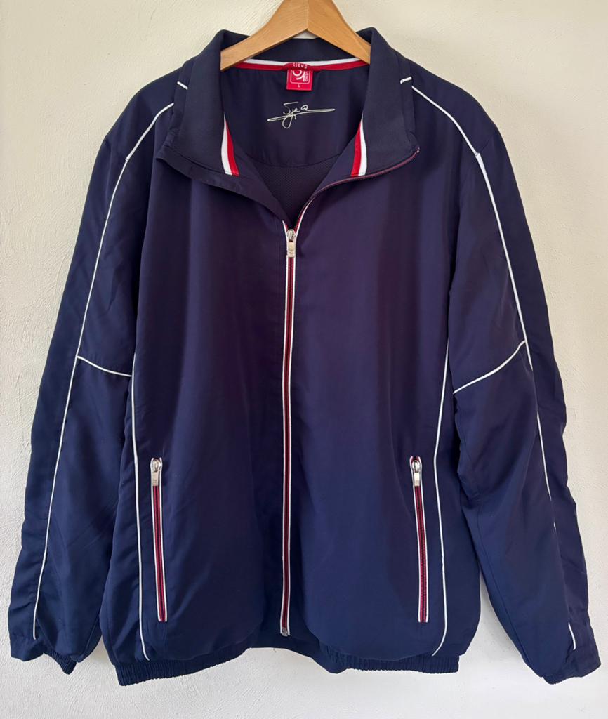 Sjeng Sports Trainingsjack Maat L, Maat 52/54 (L), Blauw, Ophalen of Verzenden, Zo goed als nieuw