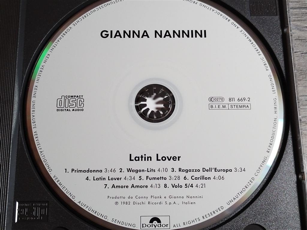 Gianna Nannini ‎– Latin Lover, Ophalen of Verzenden, Zo goed als nieuw