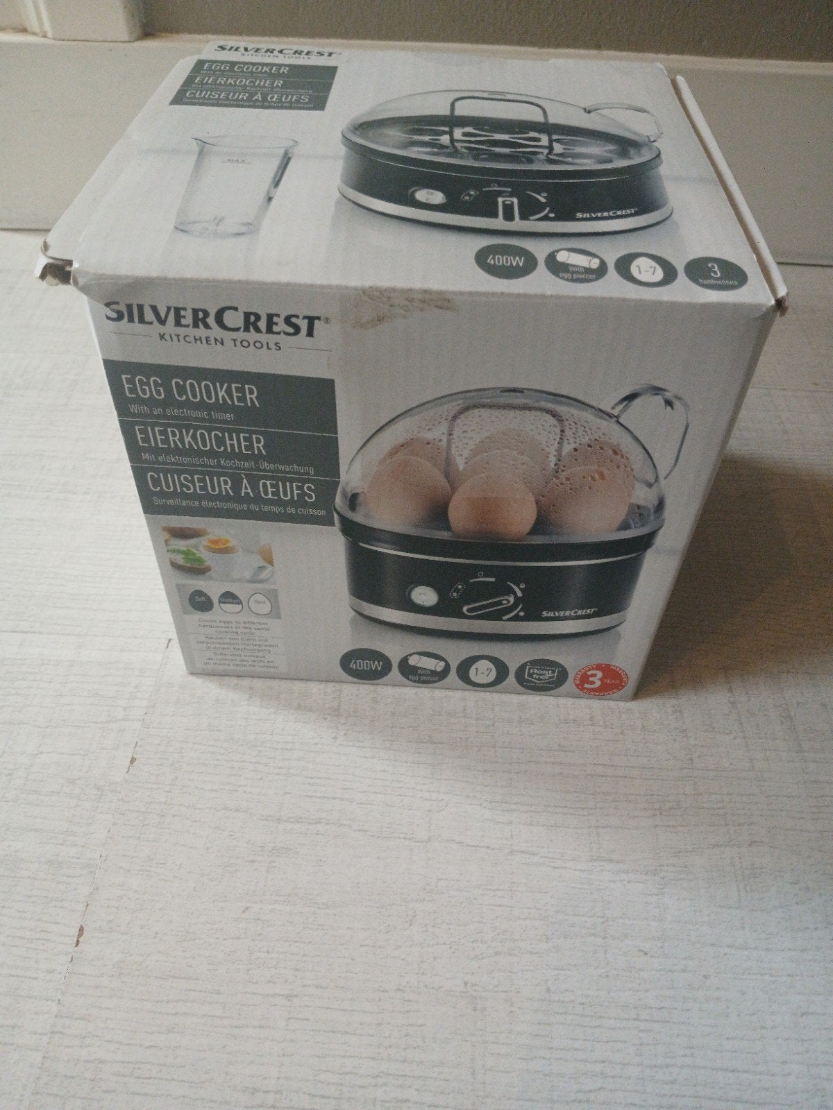 Nieuwe in doos, SilverCrest Eierkoker - Perfecte Eieren Elk, Witgoed en Apparatuur, Eierkokers, Ophalen of Verzenden, Nieuw