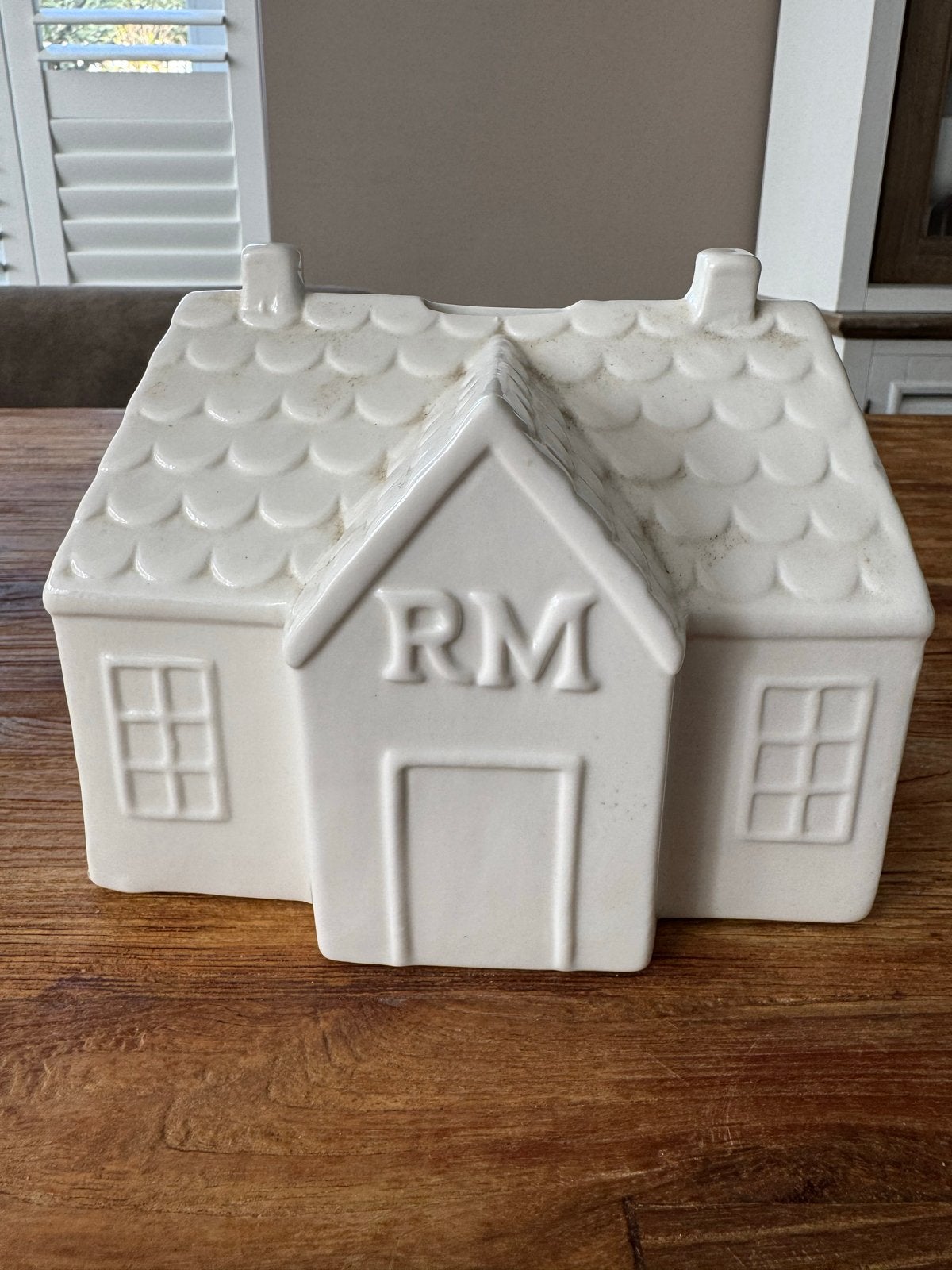 Riviera Maison money house spaarpot, Ophalen of Verzenden, Gebruikt, Steen, Aardewerk of Keramiek, Object of Gebouw