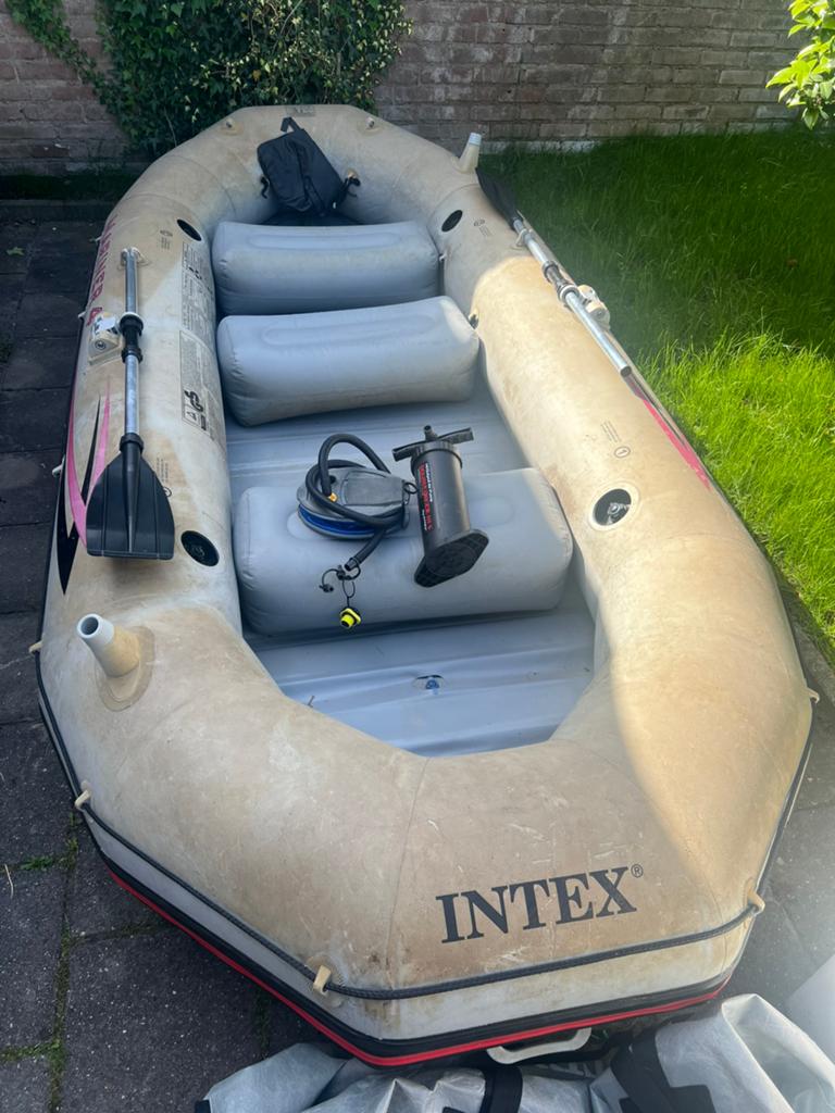 Intex mariner 4 boot, Ophalen of Verzenden, Gebruikt, Motor en Techniek, Motorboot