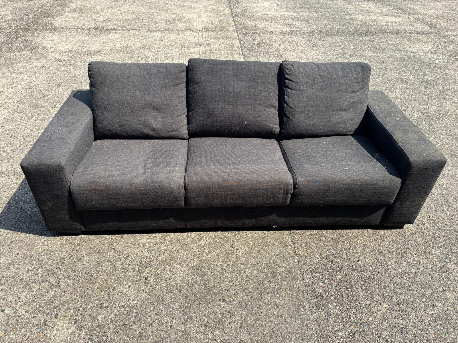 Comfortabele 3 zitsbank, Ophalen, Driepersoons, 75 tot 100 cm, Zo goed als nieuw