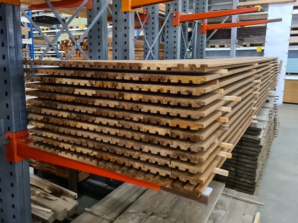 Gevelbekleding Triple Rhombus | Thermowood | Vuren 27x140 mm, Ophalen of Verzenden, Nieuw, 250 cm of meer, Planken