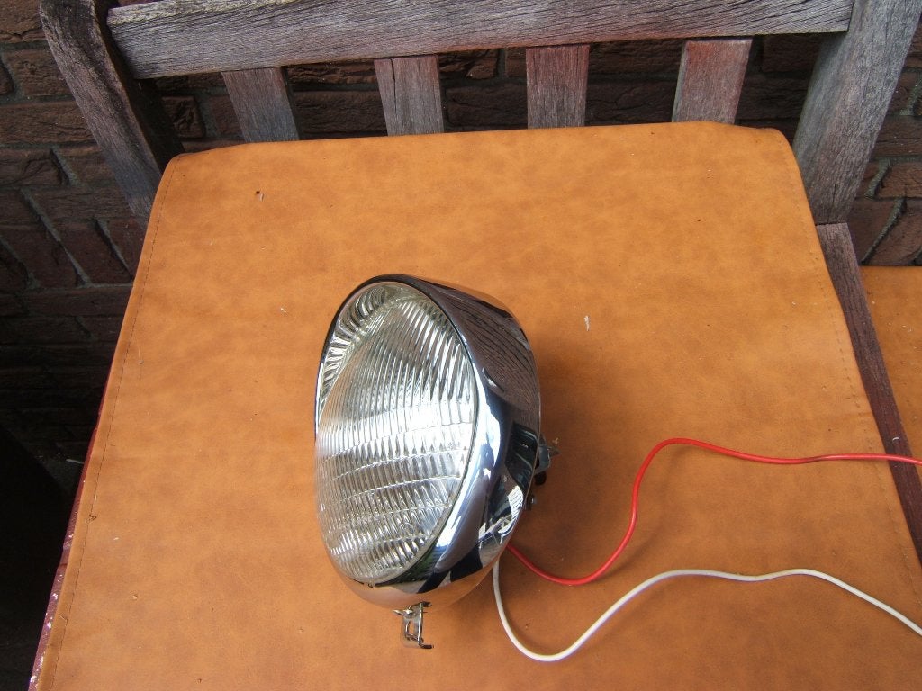 Complete koplamp unit voor Eitank (grote koplamp ), Fietsen en Brommers, Ophalen of Verzenden, Zo goed als nieuw, Koplamp