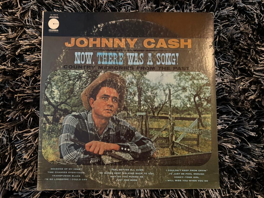 Johnny Cash LP - Now, there was a song!, Verzenden, Zo goed als nieuw