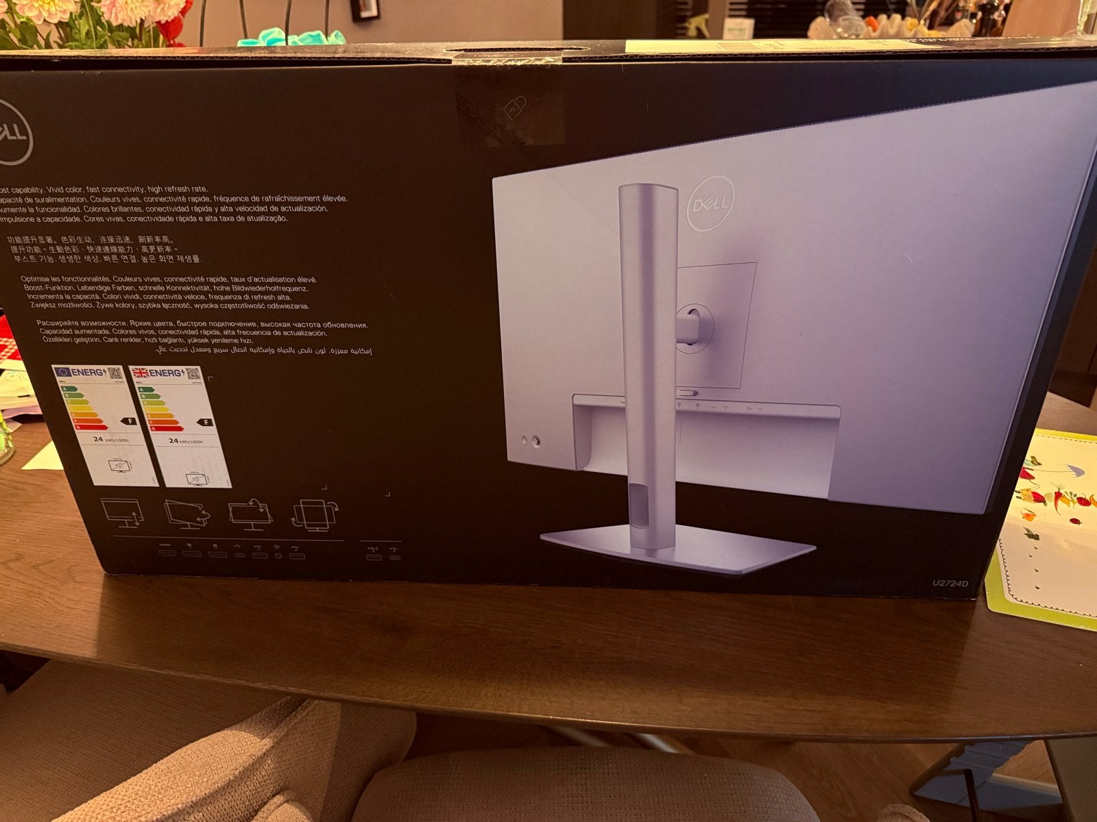 1xDell UltraSharp U2724D 27”–NIEUW/ONGEOPEND–35 mnd garantie, Draaibaar, HDMI, IPS, Nieuw