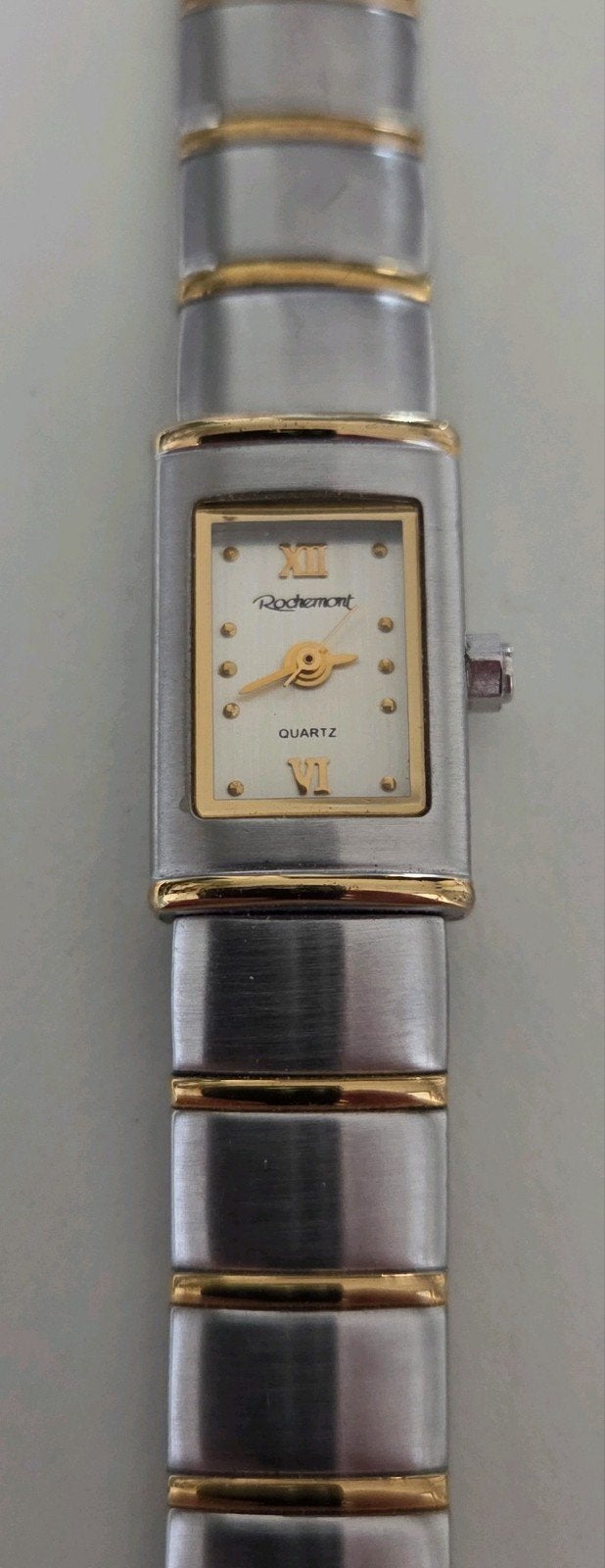 Rochemont dameshorloge vintage - Staal en Goudkleurig, Ophalen of Verzenden, Staal, Overige merken