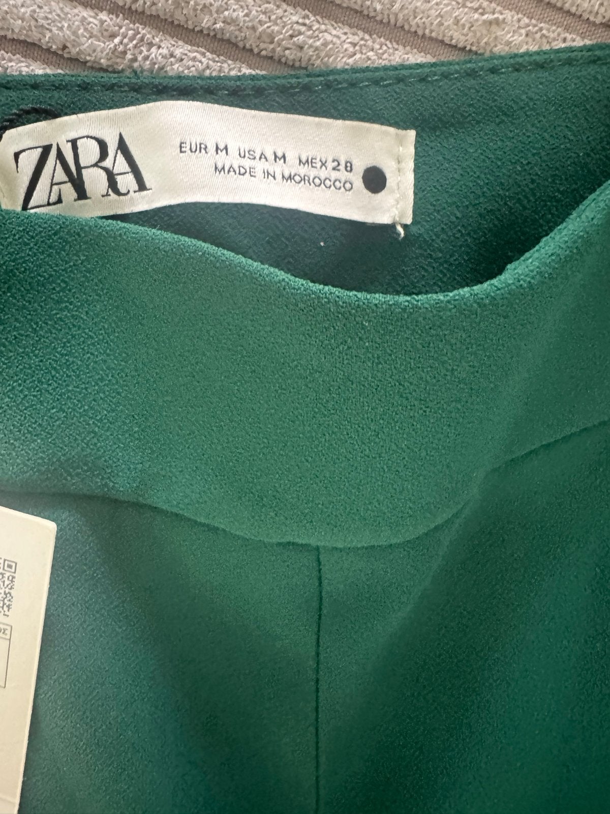 Zara broek smaragdgroen maat M, Kleding | Dames, Maat 38/40 (M), Nieuw, Ophalen of Verzenden, Lang