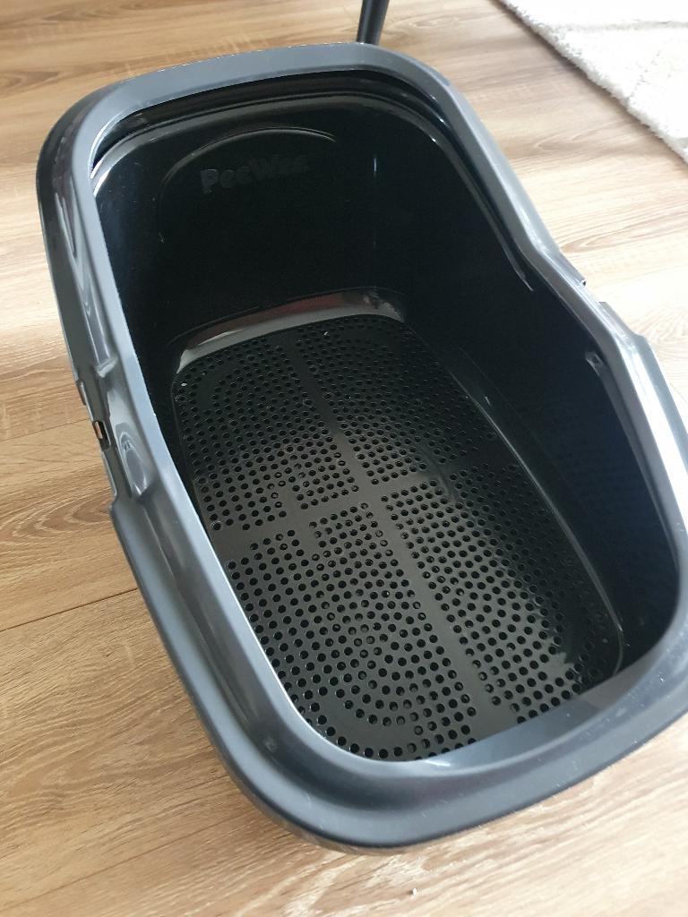 Kattenbak PeeWee EcoMinor zwart/grijs, Ophalen, Zo goed als nieuw, Open