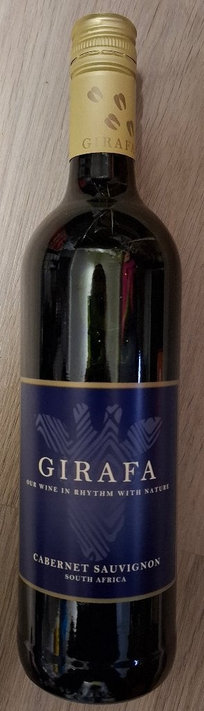 1 fles Girafa Cabernet Sauvignon Rode Wijn - Zuid-Afrika, Ophalen, Afrika, Nieuw, Rode wijn
