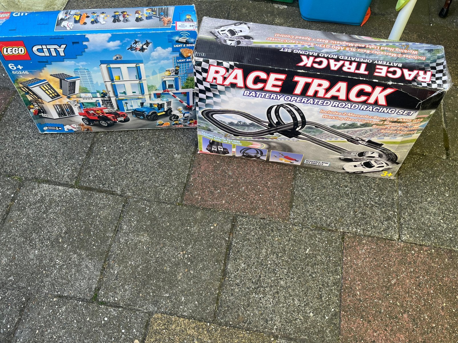Lego City en Race track., City, Ophalen of Verzenden, Zo goed als nieuw, Compleet