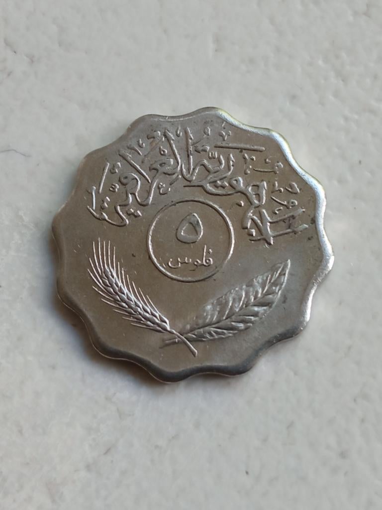 Irak 5 fils 1981., Ophalen of Verzenden, Midden-Oosten, Losse munt