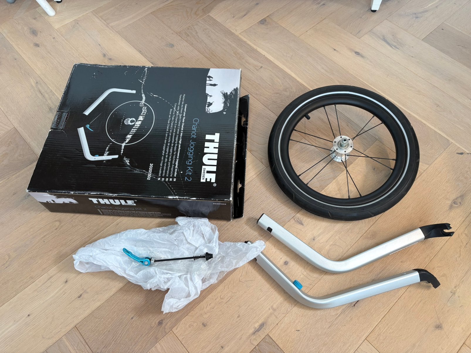 Thule Chariot Jogging Kit 2 voor Thule Chariot 2 20201302, Minder dan 20 kg, Ophalen of Verzenden, Zo goed als nieuw, Thule