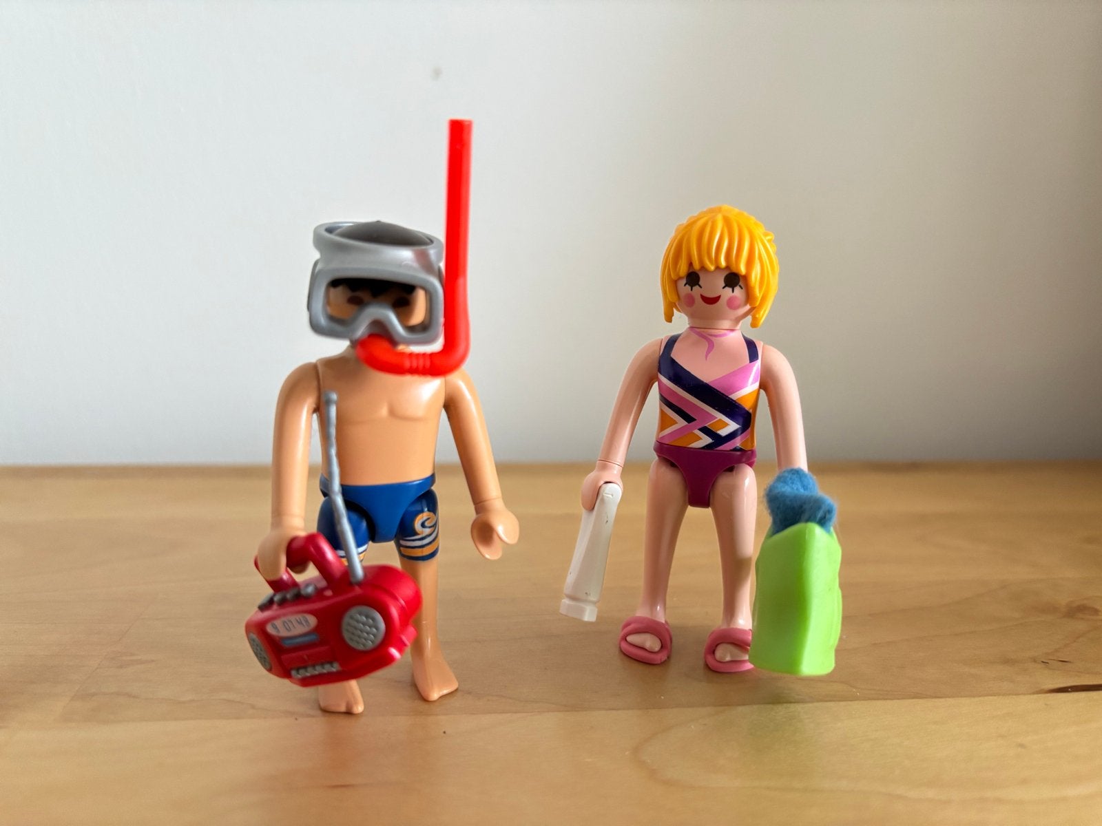 Playmobil Duopack 9449 Badgasten, Gebruikt, Losse onderdelen, Ophalen of Verzenden, Summer fun