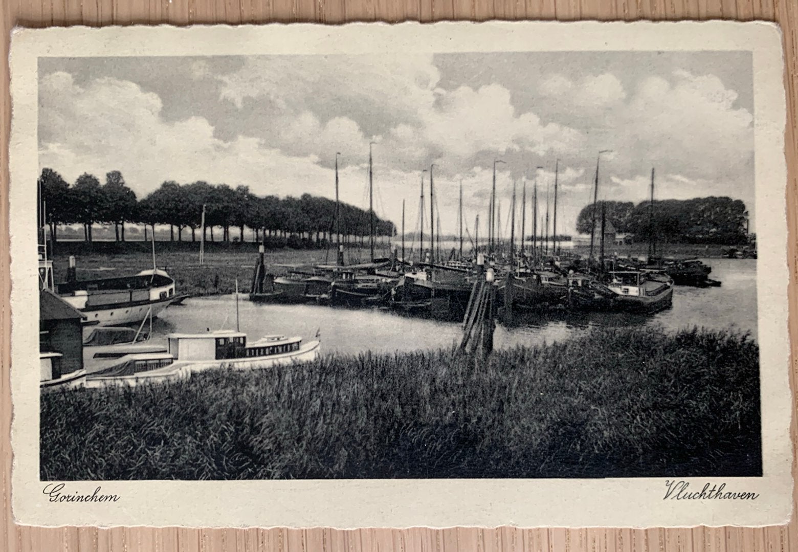 Ansichtkaart vluchthaven Gorinchem (gelopen 1935), Ophalen of Verzenden, 1920 tot 1940, Zuid-Holland