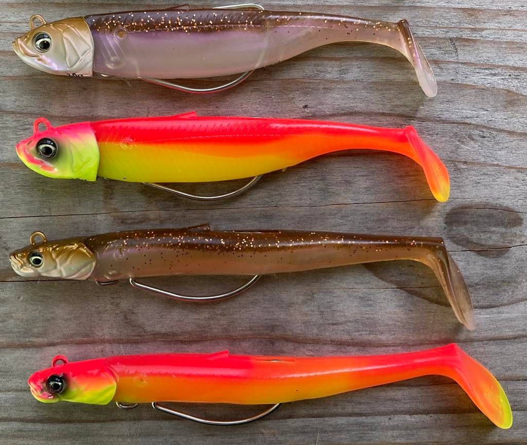 Savage Gear Weedless Zeebaars Minnows Sandeels, Ophalen, Nieuw, Complete set