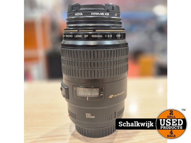 canon macro ef 100mm 1: 2.8 usm met hoya prime xs uv filter, Audio, Tv en Foto, Fotografie | Lenzen en Objectieven, Canon, Zo goed als nieuw