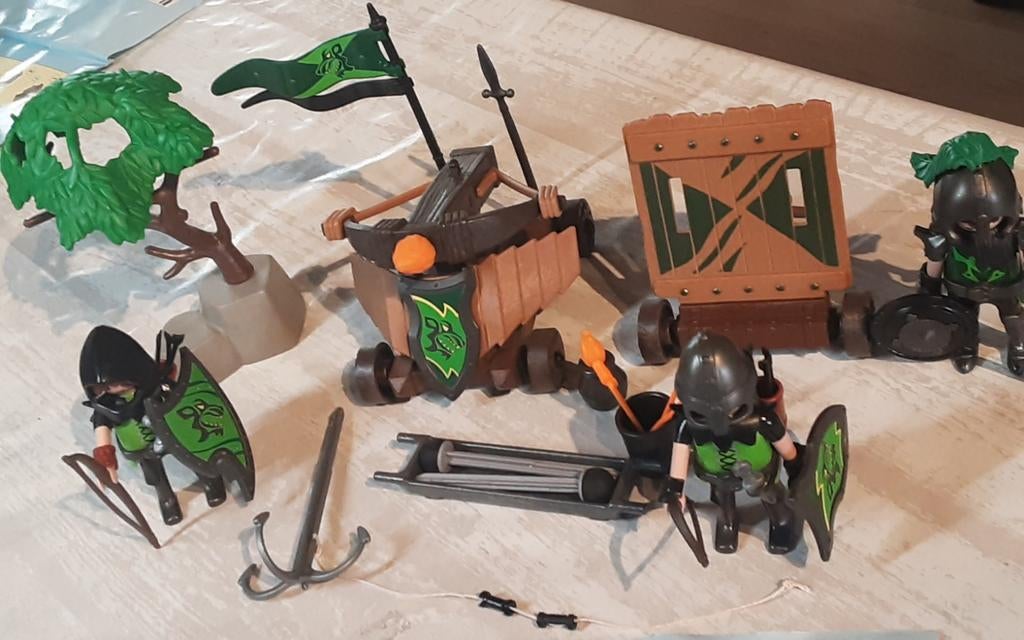 6041 groene wolvenridders met kanon en schild, Ophalen of Verzenden, Zo goed als nieuw, Complete set