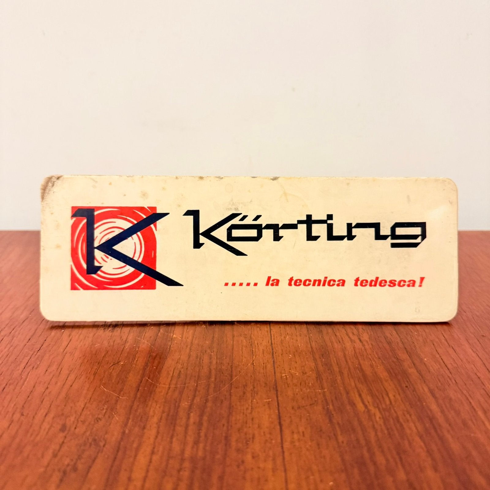 VINTAGE RECLAMEBORD RADIO KÖRTING RECLAMEKAART ZELDZAAM, Verzenden, Gebruikt, Reclamebord