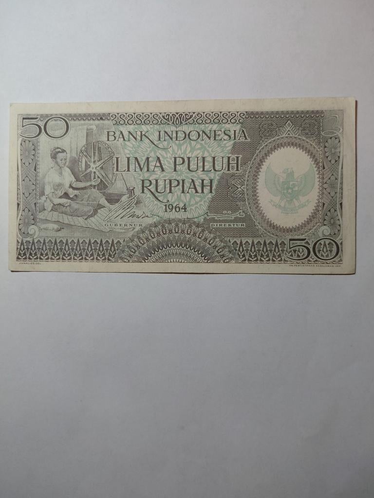 Indonesië 50 rupiah 1964, Ophalen of Verzenden, Zuidoost-Azië