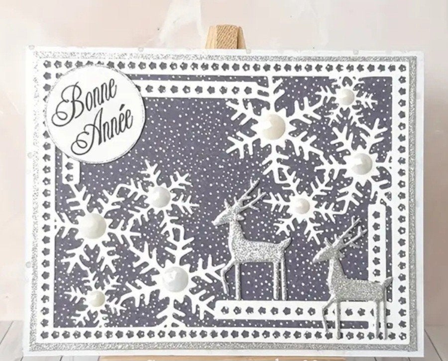 Nieuw snijmal frame rechthoek  sneeuwvlok/ ster, Ophalen of Verzenden, Nieuw, Overige thema's, Pons of Mal