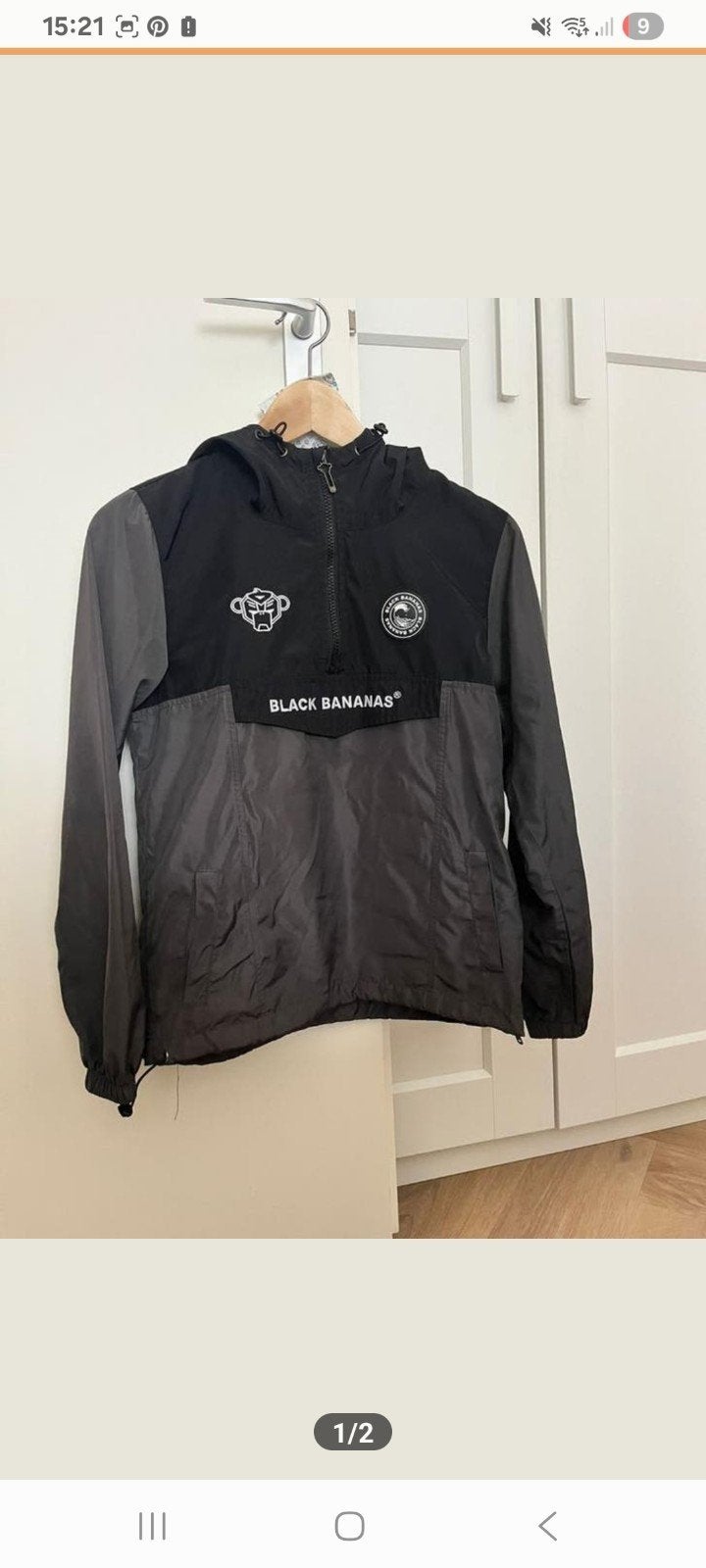 Black bananas windbreaker jas maat 152, Ophalen of Verzenden, Zo goed als nieuw, Overige maten, Zwart