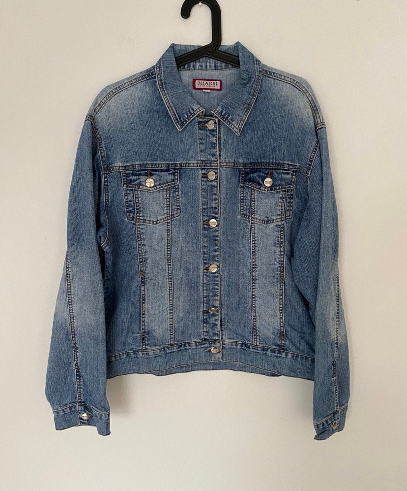 Spijkerjas dames, maat xxl, Maat 46/48 (XL) of groter, Zo goed als nieuw, Jasje, Verzenden
