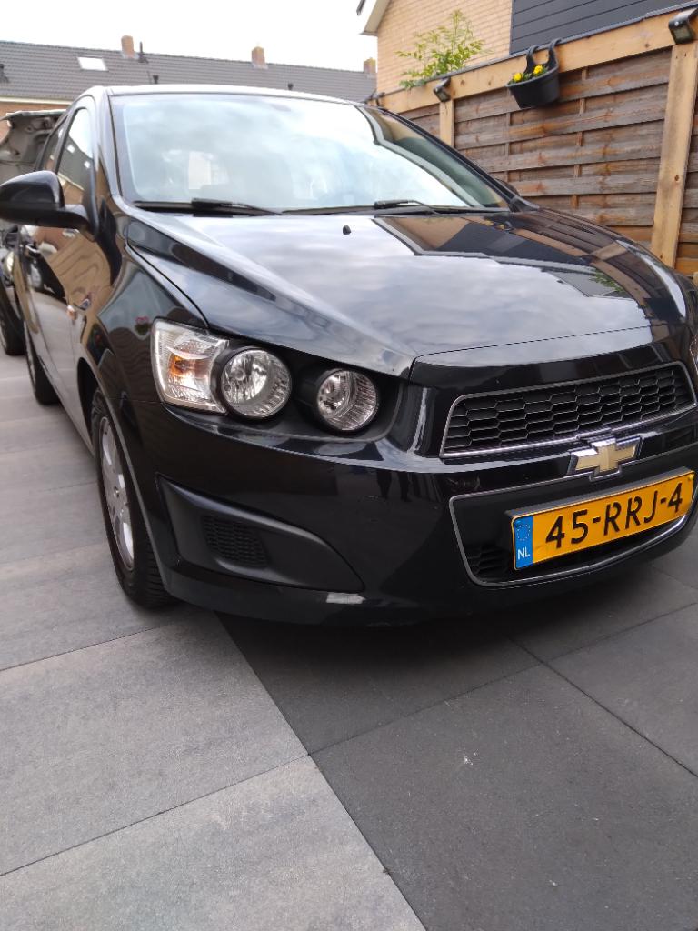 Chevrolet Aveo 1.4 5D 2011 Zwart nieuwe distributieketting, Voorwielaandrijving, 4 cilinders, Origineel Nederlands, Grijs