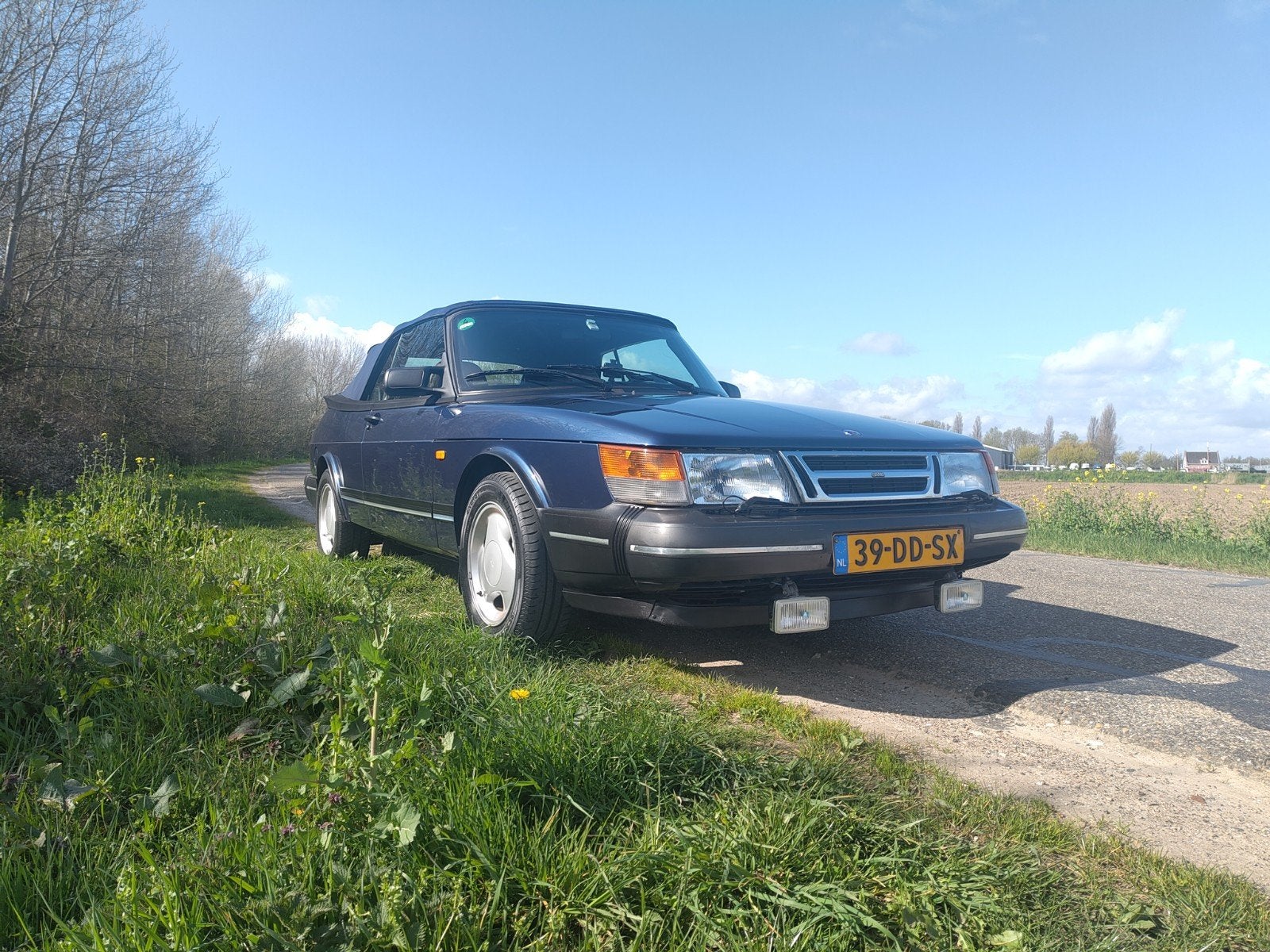 Saab 900 2.0 16 S Cabrio 1992 in uitstekende staat, Voorwielaandrijving, 1280 kg, Beige, 4 cilinders