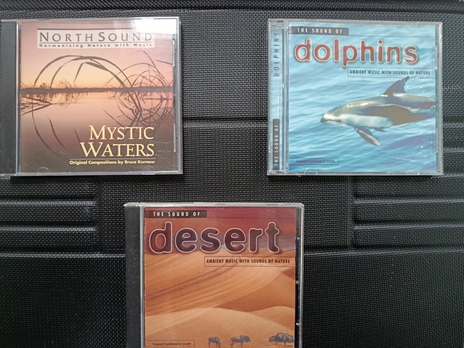 CD's: The Sound of Dolphins, Desert & Mystic Waters, Ophalen of Verzenden, Gebruikt, Album, Inclusief doosje