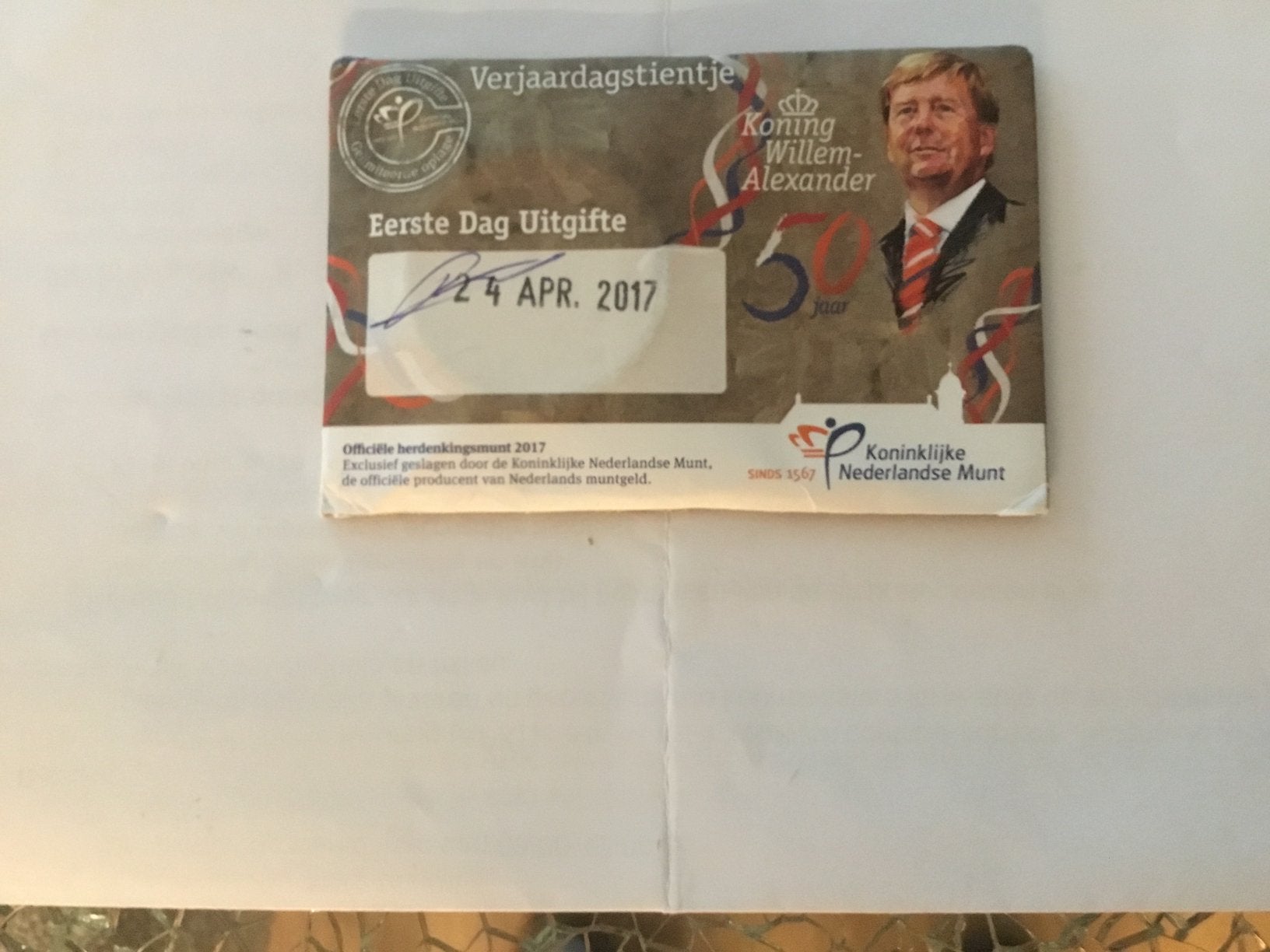1X COINCARD EERSTE DAG UITGIFTEN., Ophalen of Verzenden, Overige landen, 2 euro